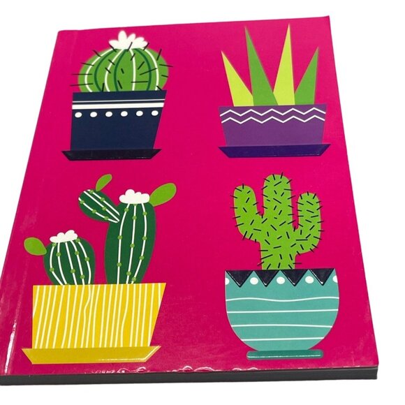 notebook 5x7" Cactus pink line paper journal READ - Picture 1 of 3